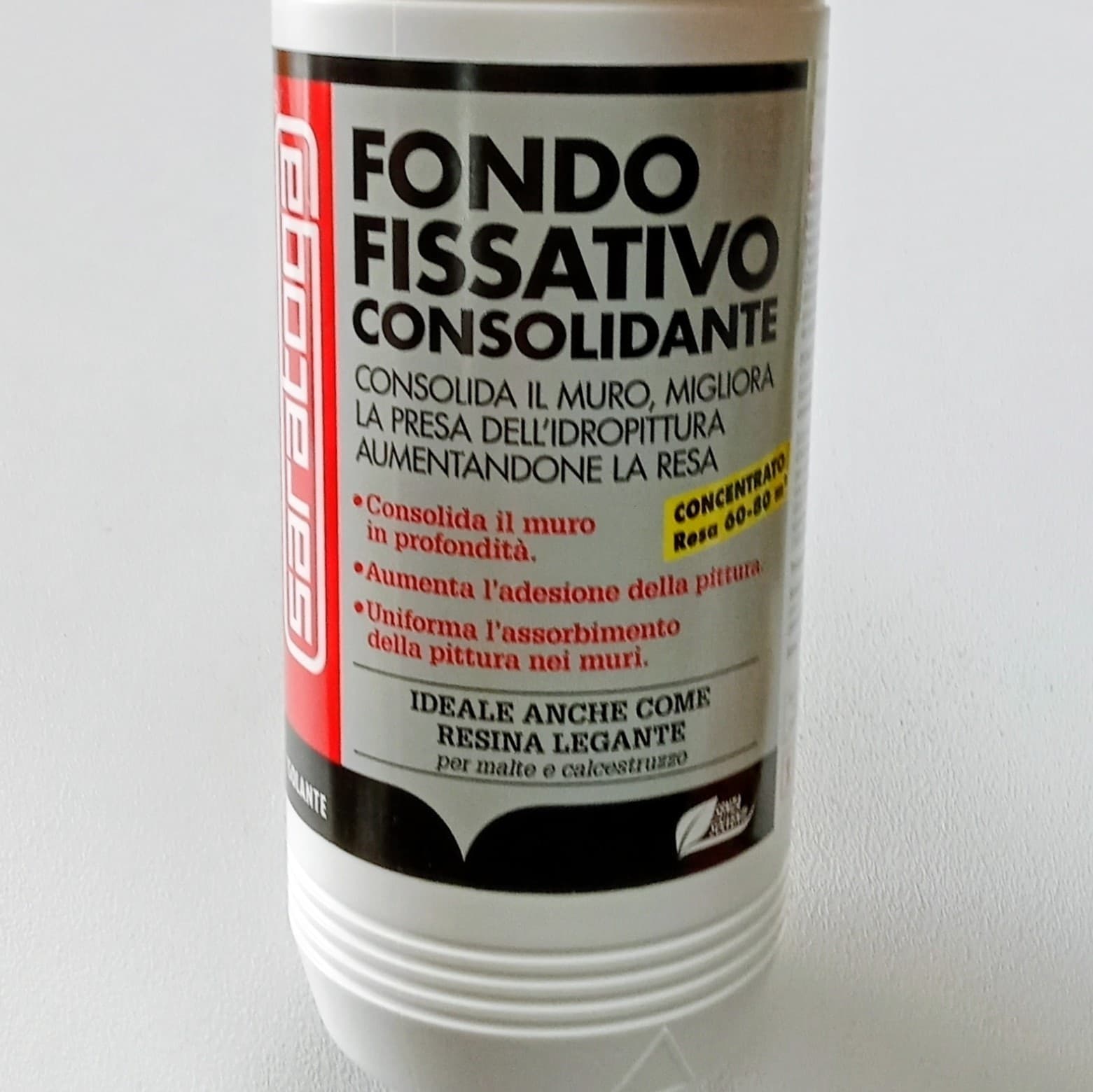 Saratoga fondo fissativo consolidante 1lt per pittura interna ed esterna su intonaco muri e cartongesso - 3