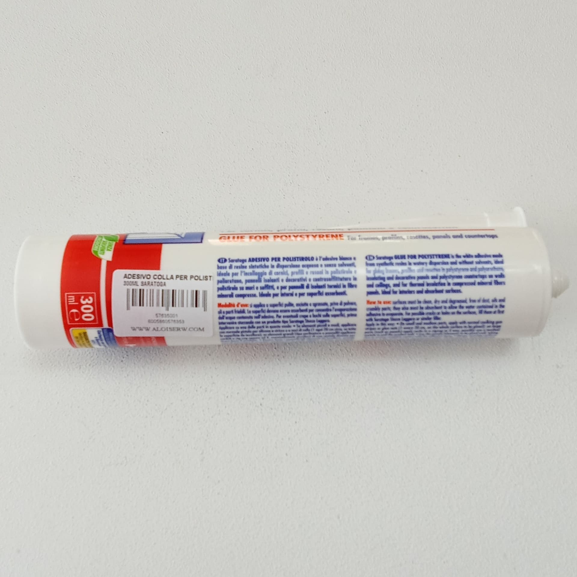Saratoga 300ml adesivo colla bianca per polistirolo in cartuccia - 3