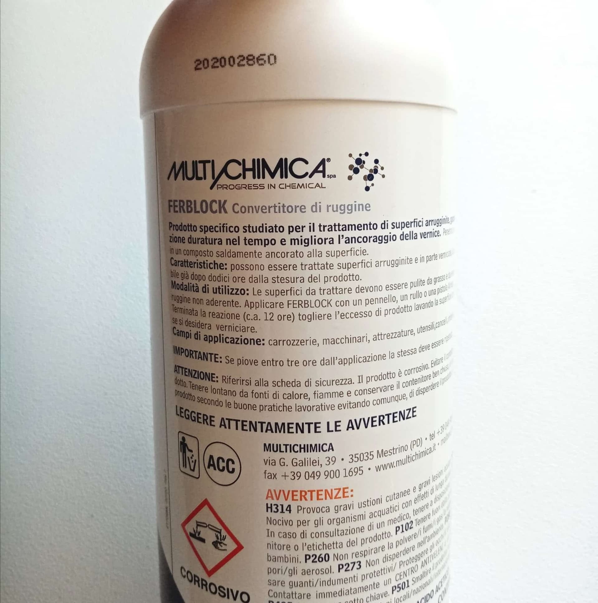 Ferblock 0,75lt rapido convertitore di ruggine fondo ancorante per vernici sintetiche - 4