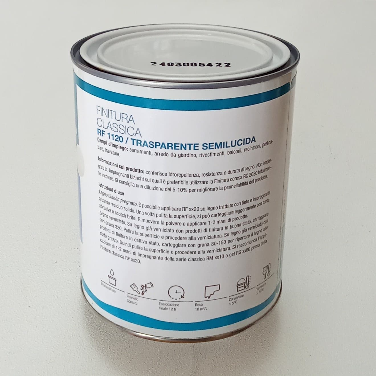 Renner RF 1120 750ml finitura trasparente semilucida base acqua - 3