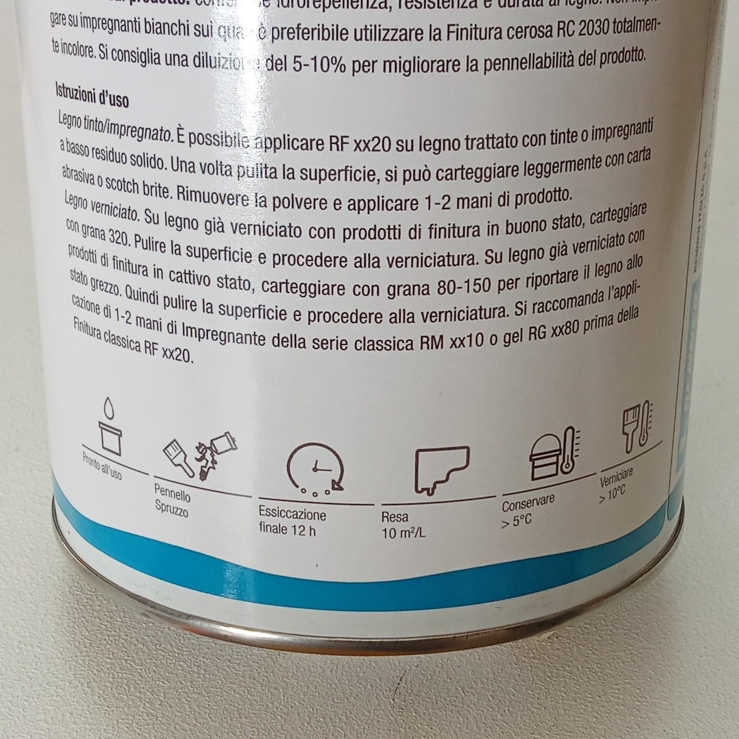 Renner RF 1120 750ml finitura trasparente semilucida base acqua - 4