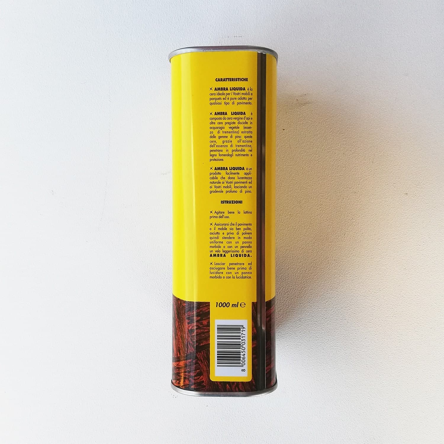Ambra 1lt cera liquida a base acquaragia purissima e cera vergine d'api - 2