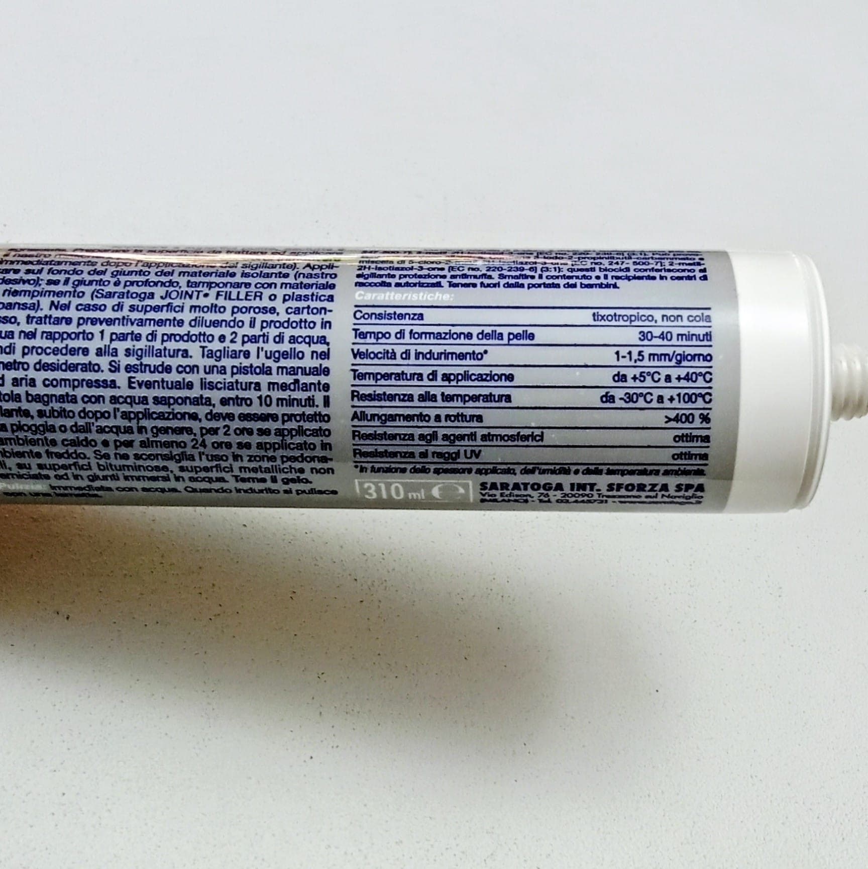 Saratoga VIGOR FLEX 310ml silicone super sigillante acrilico trasparente per interni ed esterni - 4