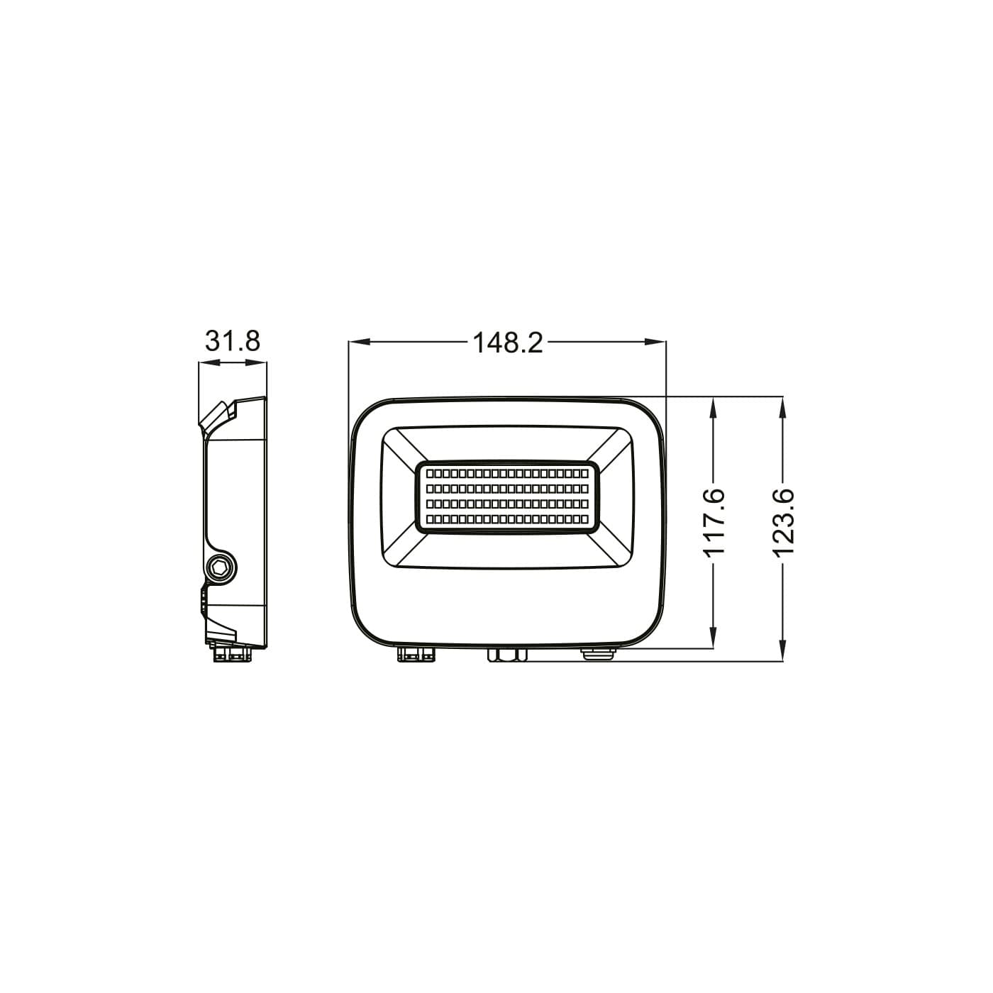 Alca Power LX20-PRO proiettore led da 20W a 220-240V temperatura di colore e flusso luminoso regolabile - 2