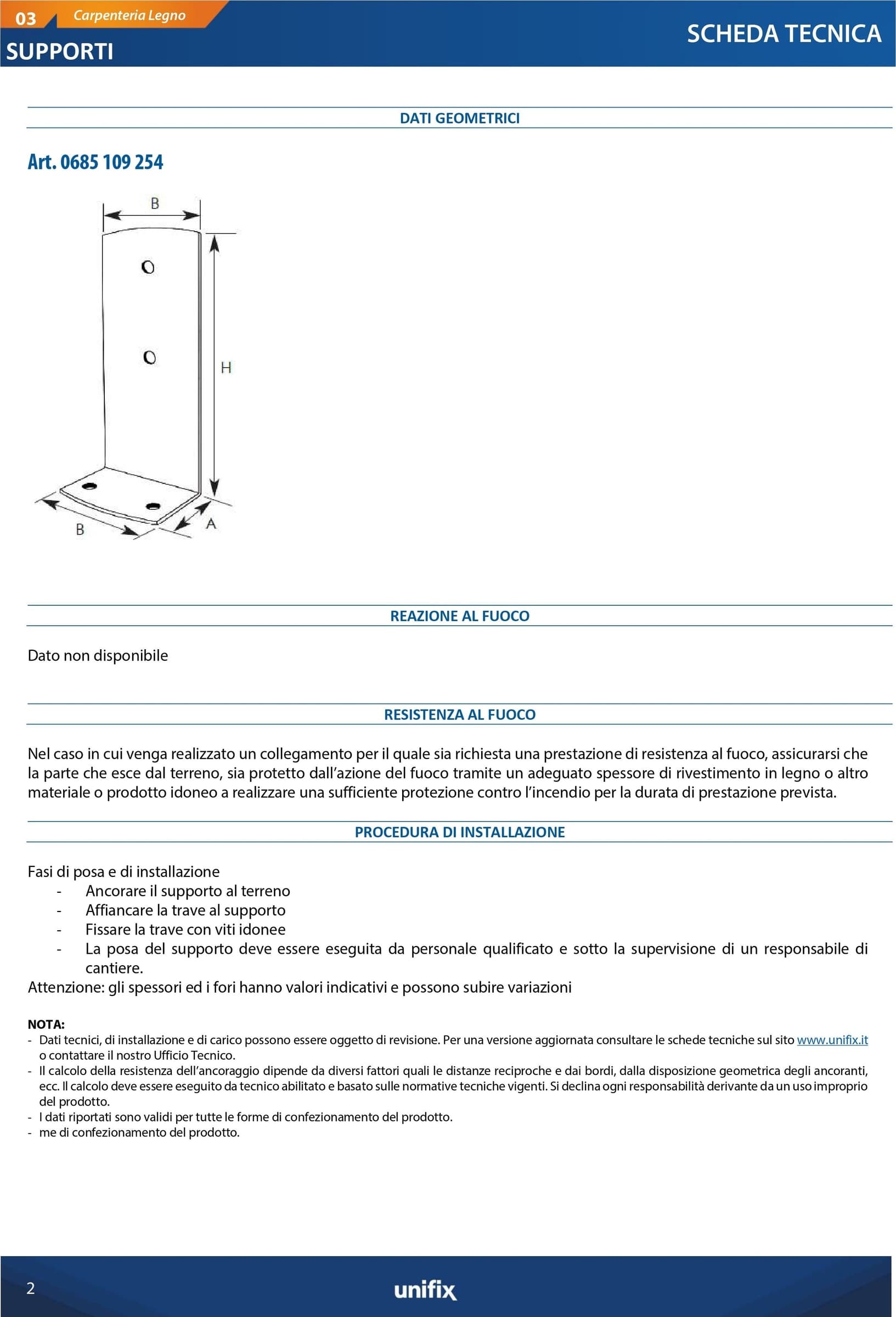 Supporto pesante a L H 62 x B 90 x L 225mm per fissaggio pilastri - 5