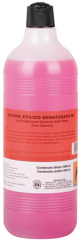 Alcool Etilico Denaturato 94% L 1 12 Pezzi - 2