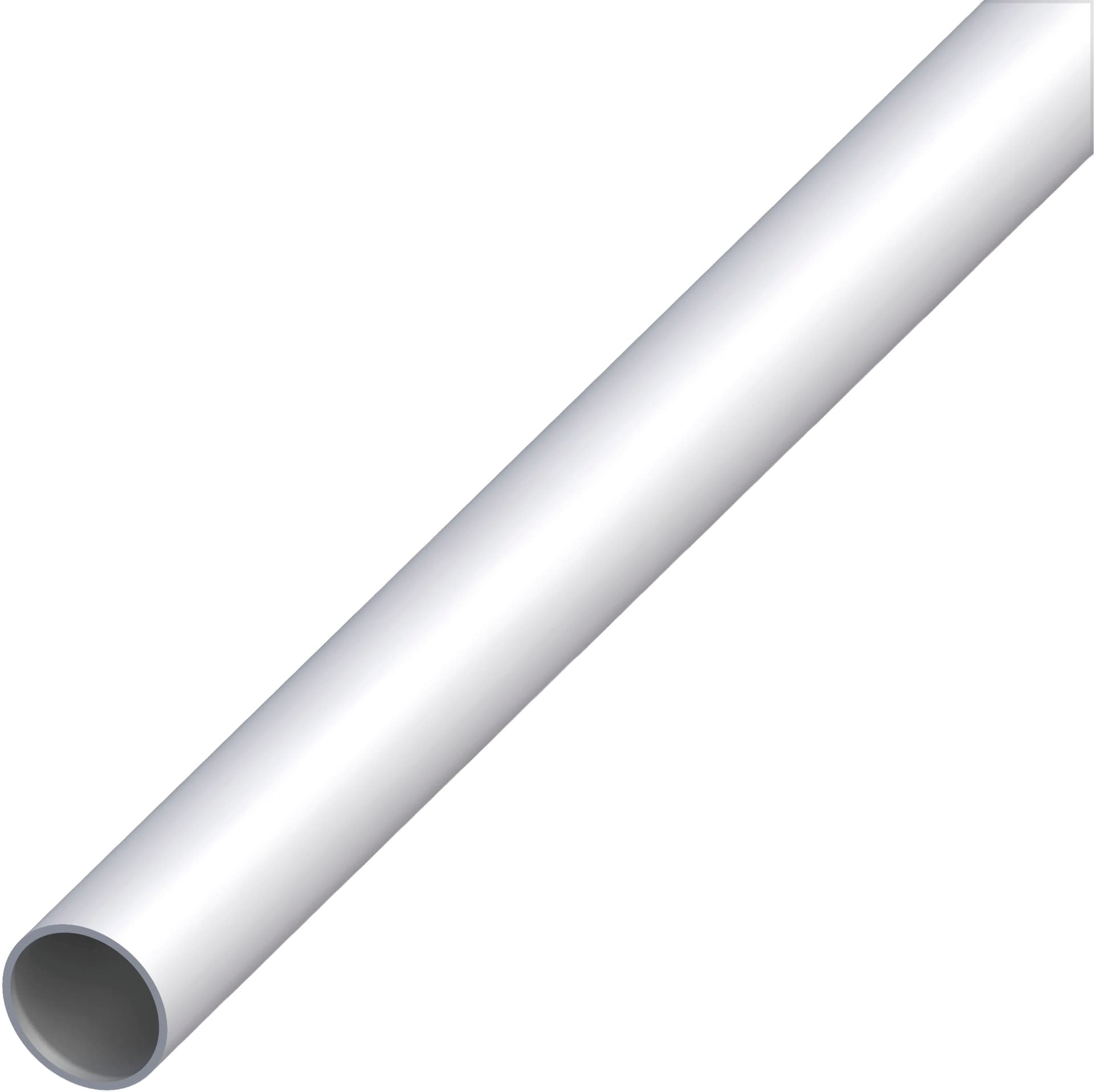Profilo Tubo Tondo Alluminio Argento Satinato Ø Mm 12 x 1 M 2 5 Pezzi Alfer - 2