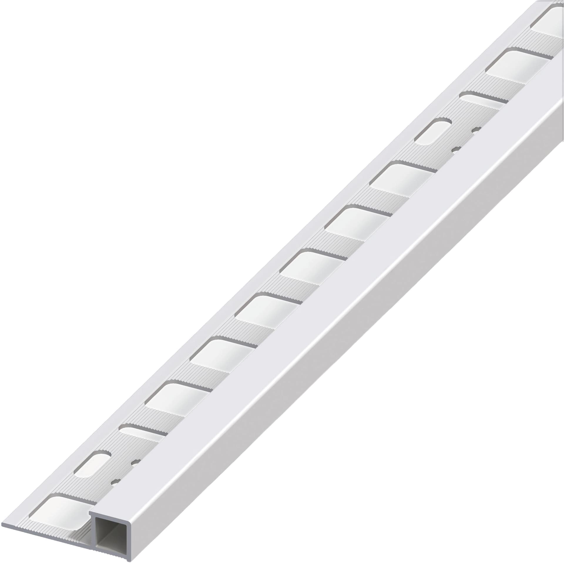 Profilo Quadrato Chiuso Jolly Alluminio Argento Satinato Mm 10 x 2 5 M 5 - 2