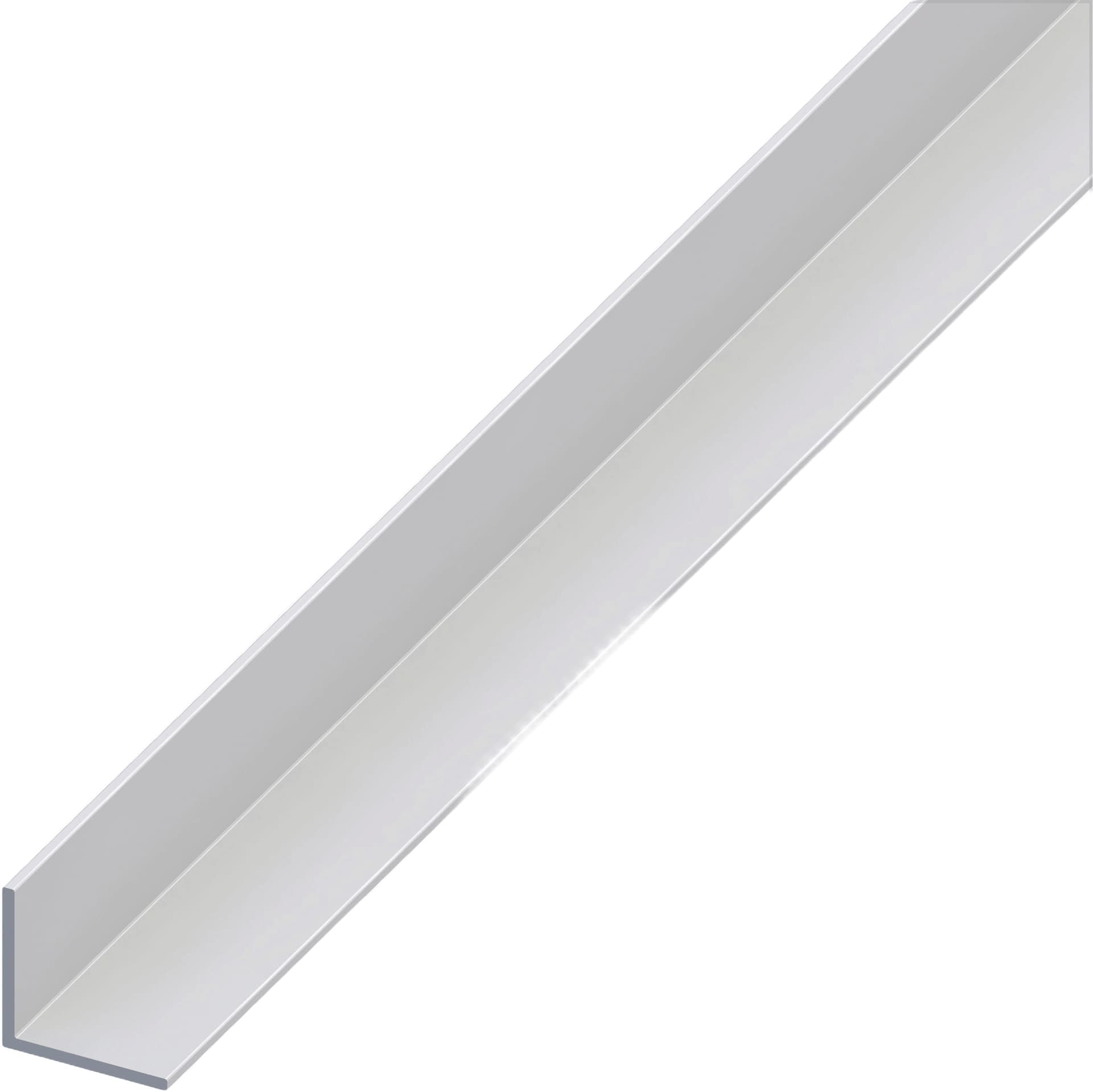 Profilo Angolare Alluminio Argento Satinato Mm 10 x 10X1 M 2 5 Pezzi Alfer - 2