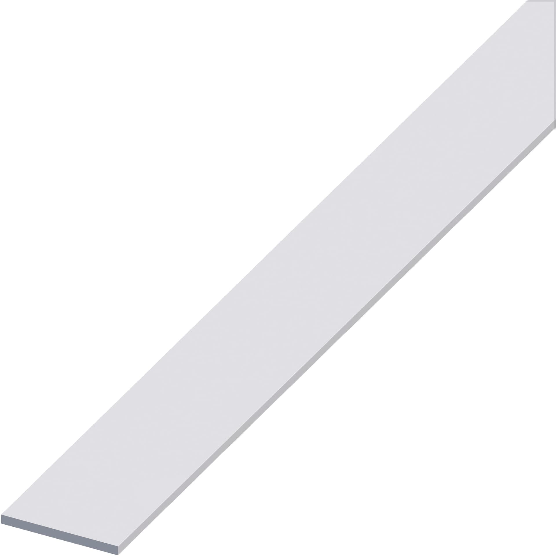 Profilo Barra Piatta Alluminio Argento Satinato Mm 12 x 2 M 1 5 Pezzi Alfer - 2
