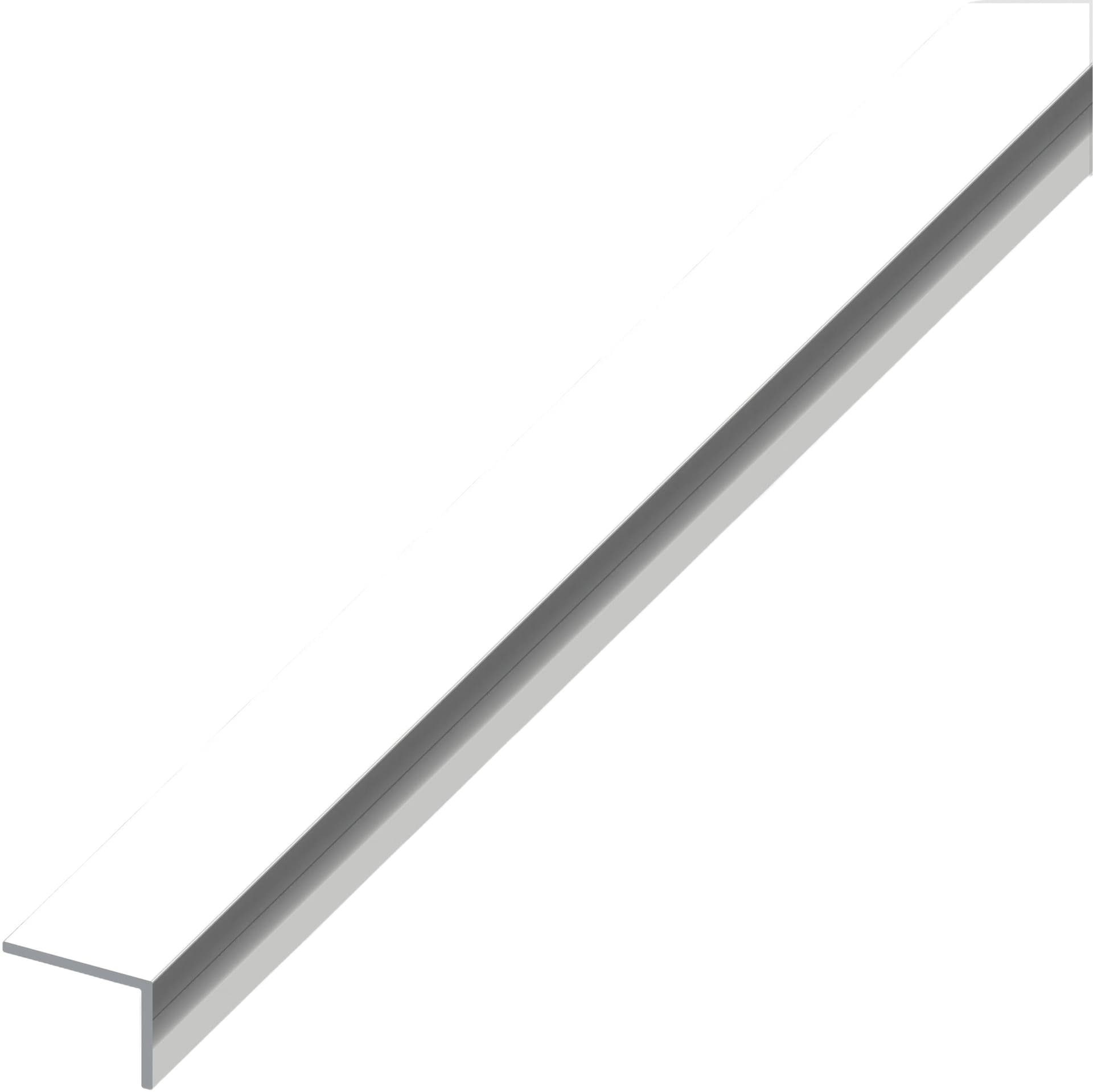 Profilo Angolare Alluminio (lati Disuguali) Argento Cromato Mm 15 x 10X1 M - 2