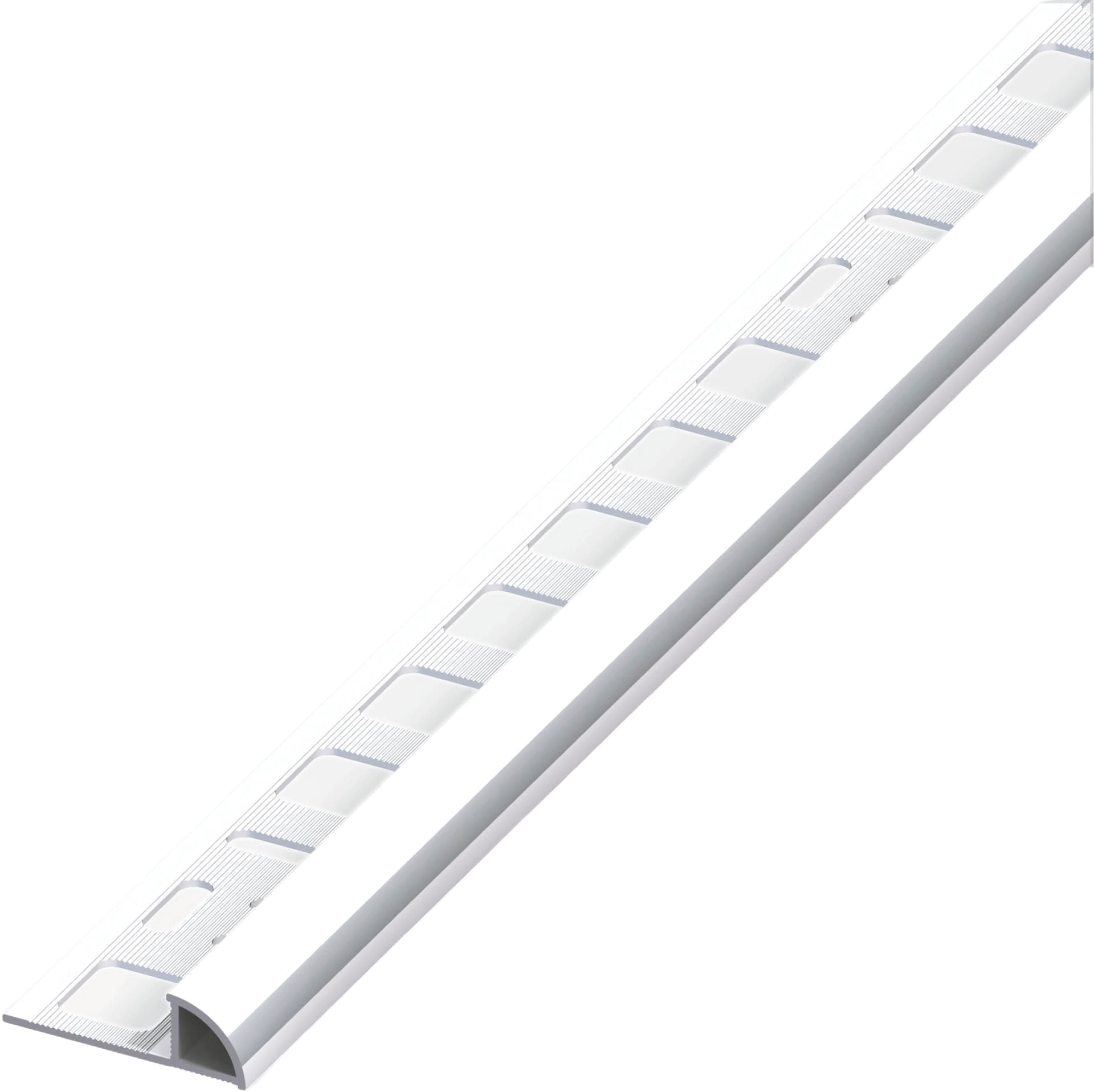 Profilo ad Angolo Jolly Alluminio Argento Cromato Mm 10 x 2 5 M 5 Pezzi - 2