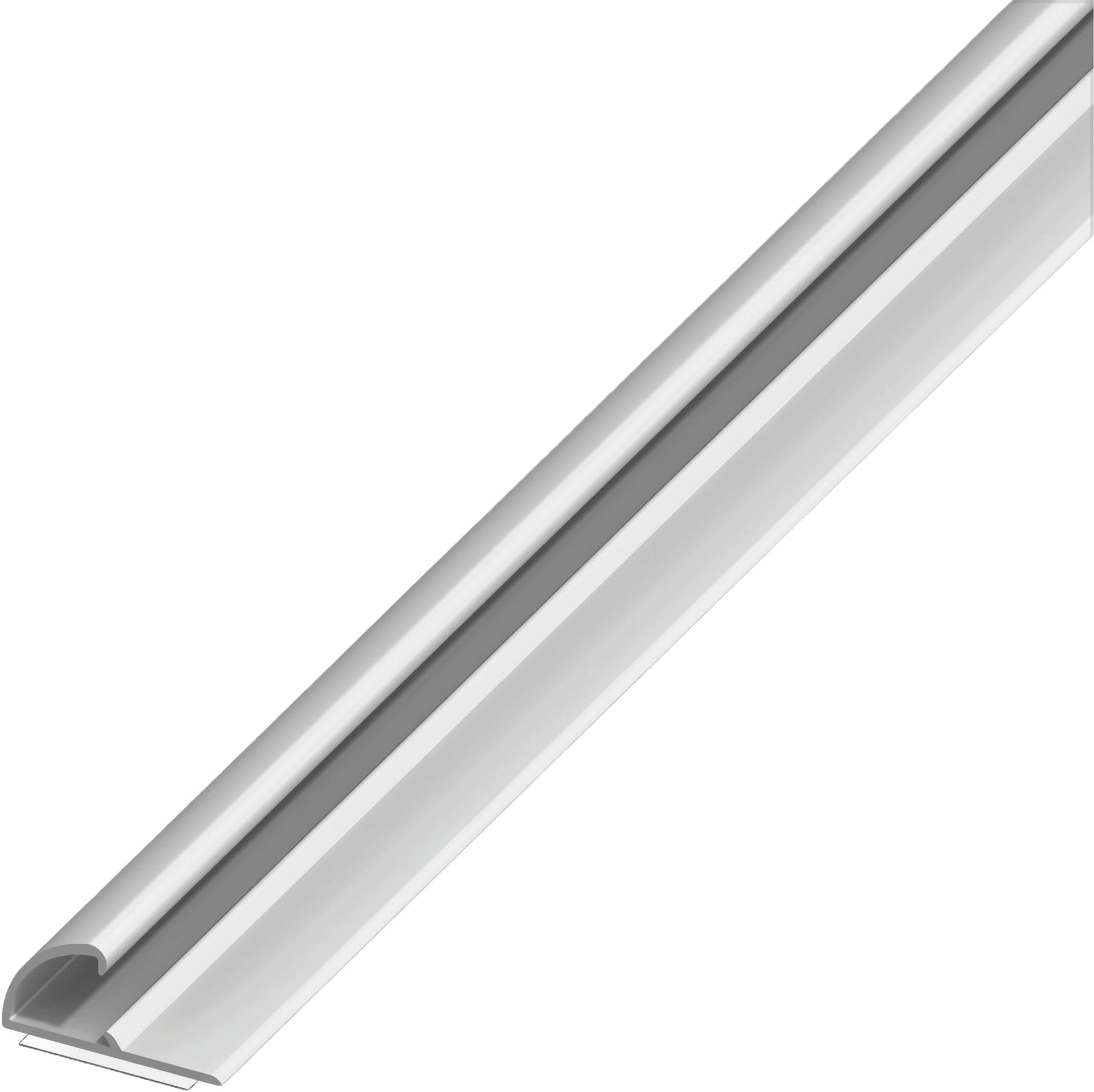 Profilo per Bordi Autoadesivo Alluminio Argento Satinato Mm 26 x 13 M 1 5 - 2