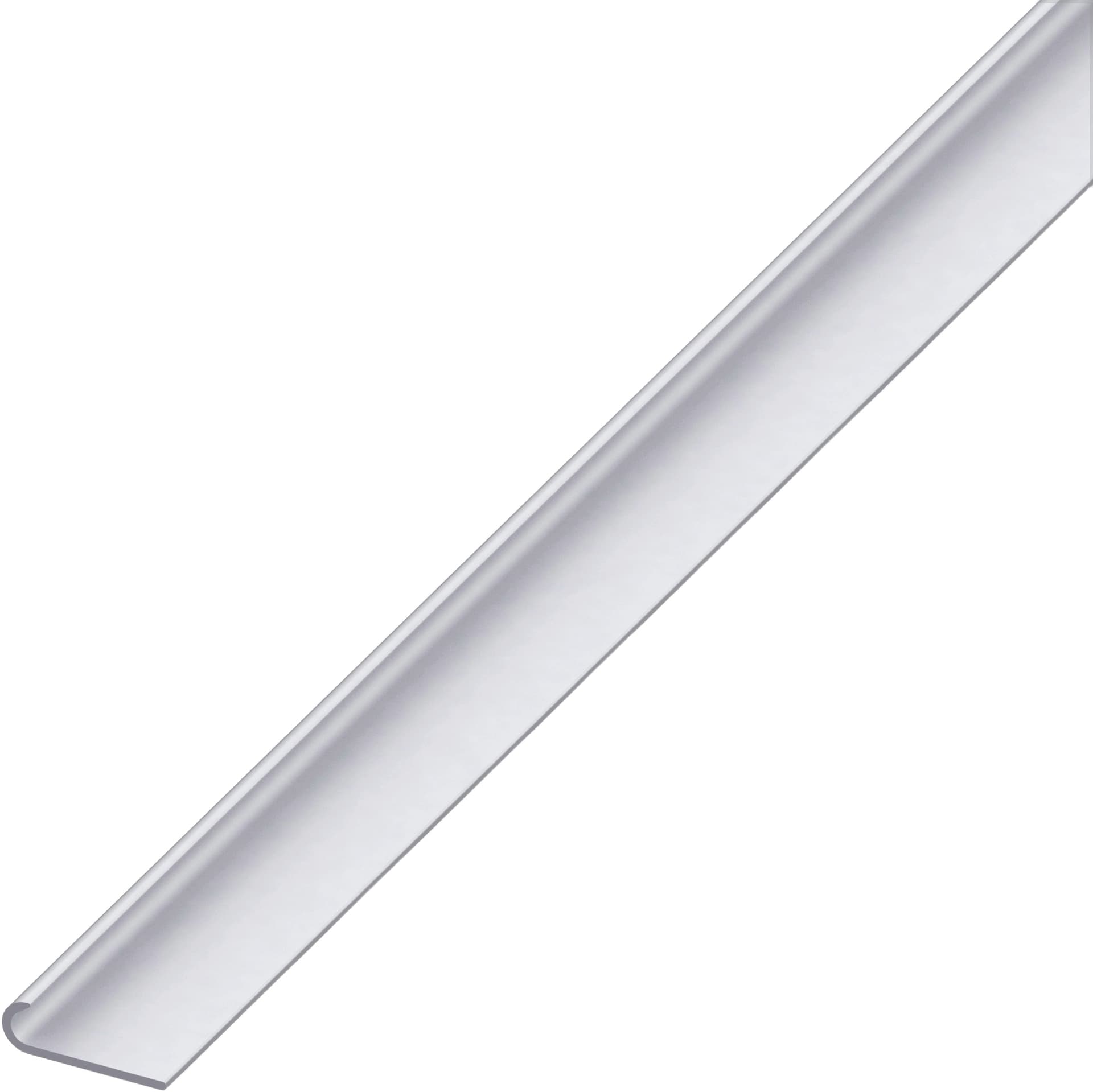 Profilo per Bordi Unghietta Alluminio Argento Satinato Mm 22 x 5 8X1 M 2 5 - 2