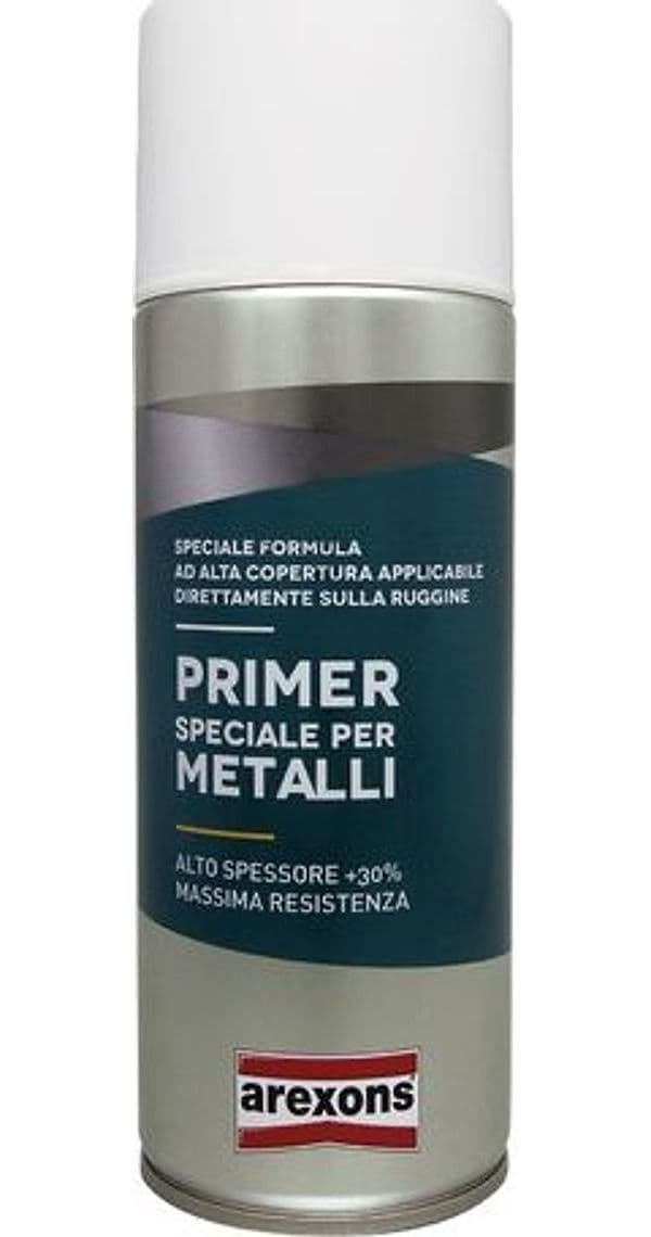 Vernice Spray Primer Speciale per Metallo Ml. 400 Antiruggine Grigio 6 – Arexons