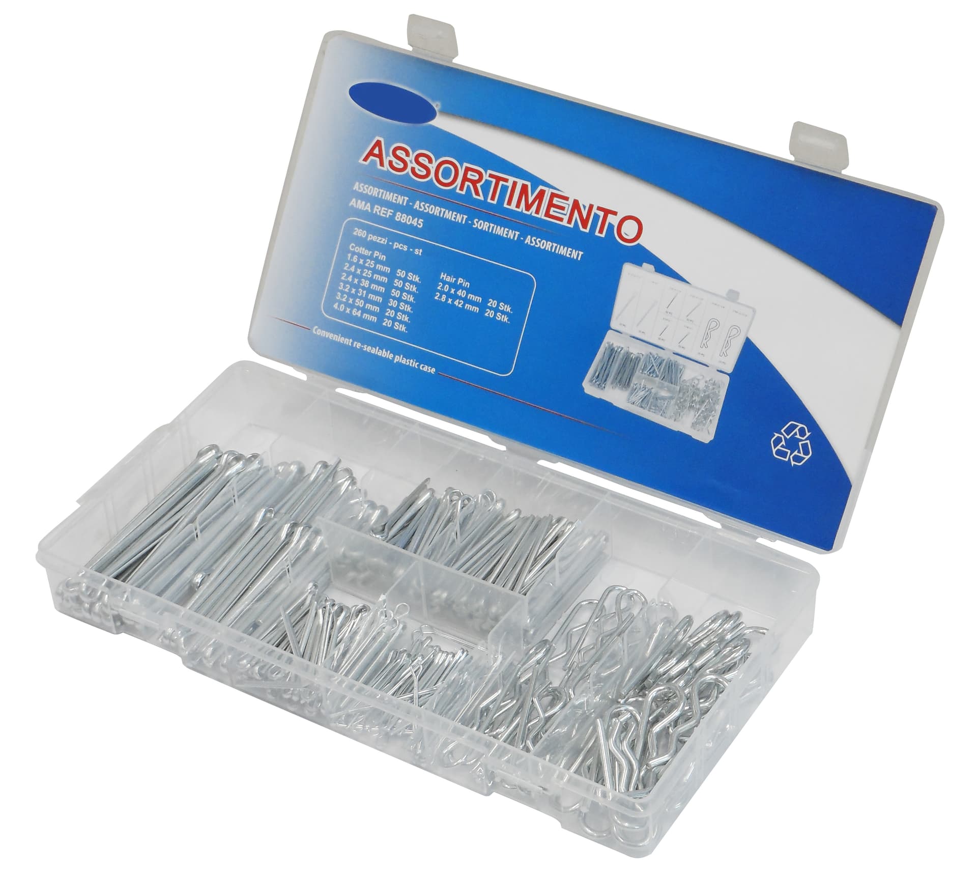 Assortimento Coppiglie di Sicurezza 260 Pezzi - 2