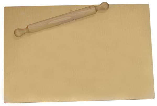Asse da Pasta in Legno con Mattarello Cm 58 x 38X1 2 - 2