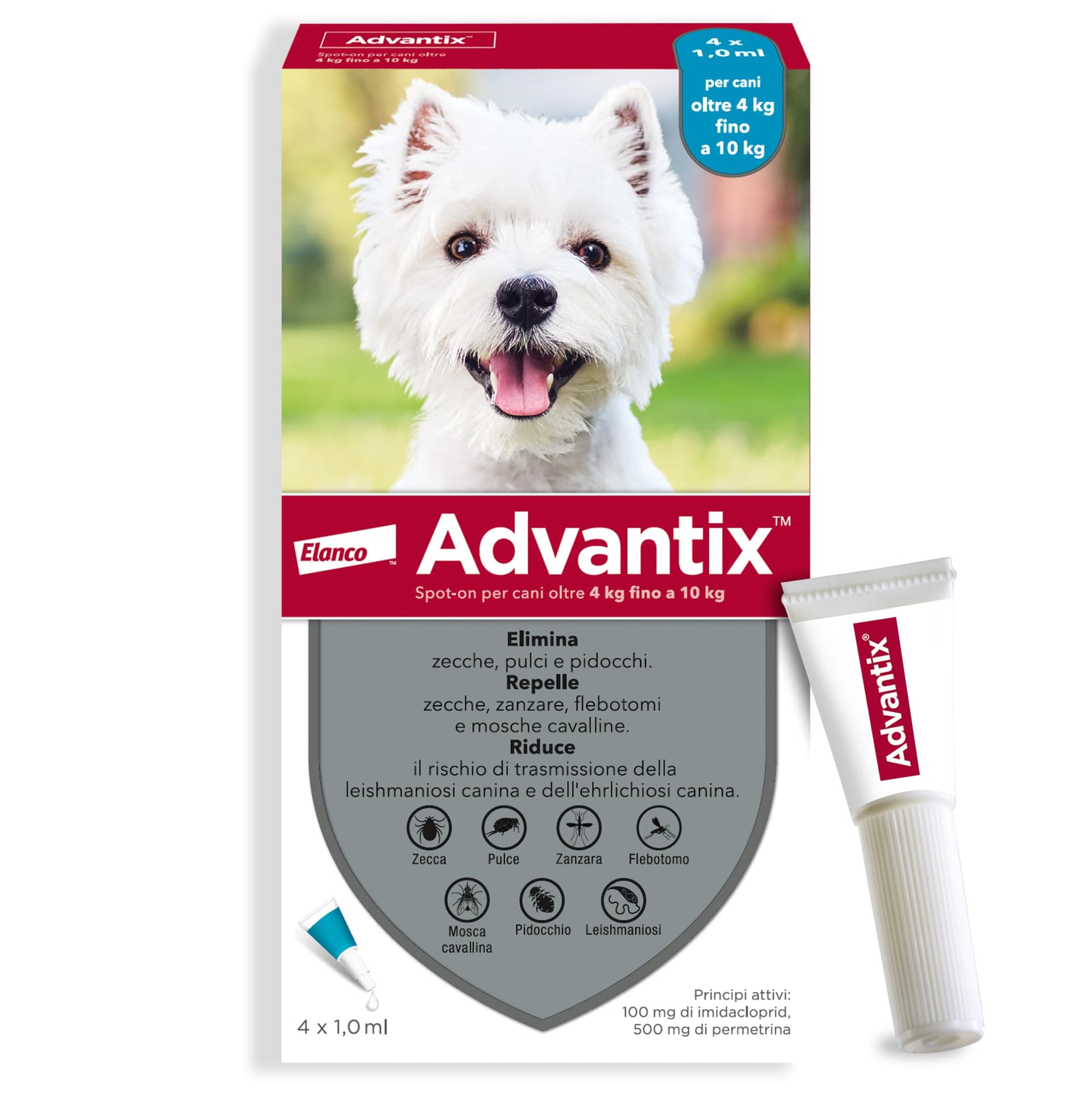 Antiparassitario Advantix (4 Pipette) per Cani 4÷10 kg Bayer - 2