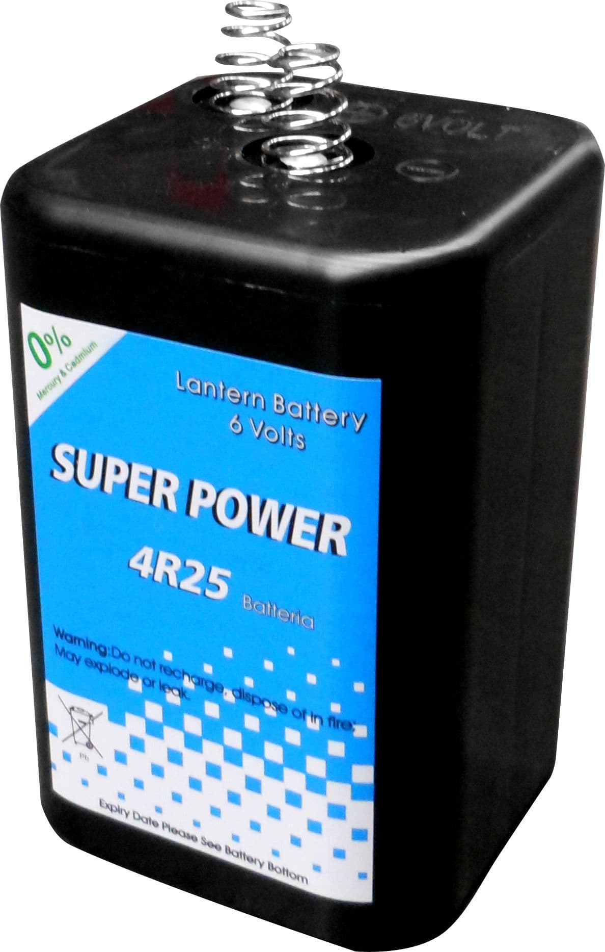 Batteria per Lampeggiatori da Cantiere 4R25 Cm 6 5 x 6 5X9 5 H - 2