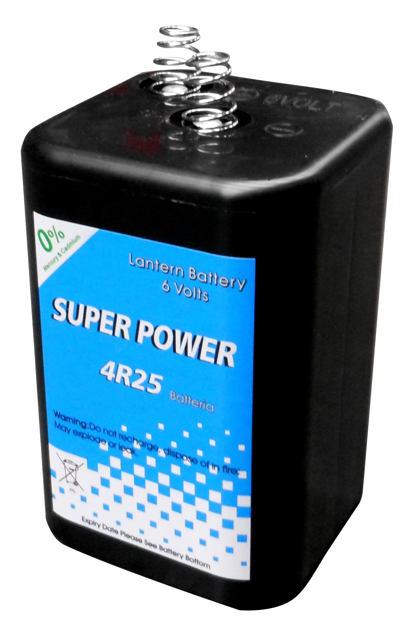 Batteria per Lampeggiatori da Cantiere 4R25 Cm 6 5 x 6 5X9 5 H - 2
