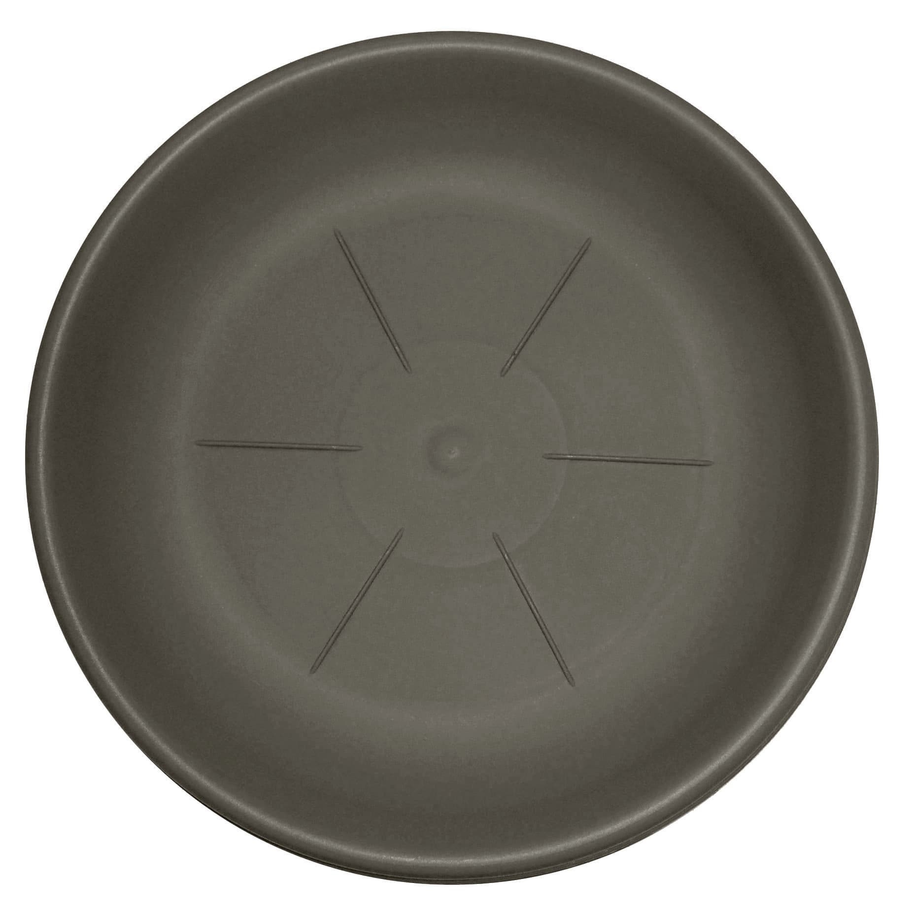 Sottovaso Tondo Terra Fly Hedera Colore Cappuccino Ø Cm 35 Bama - 2