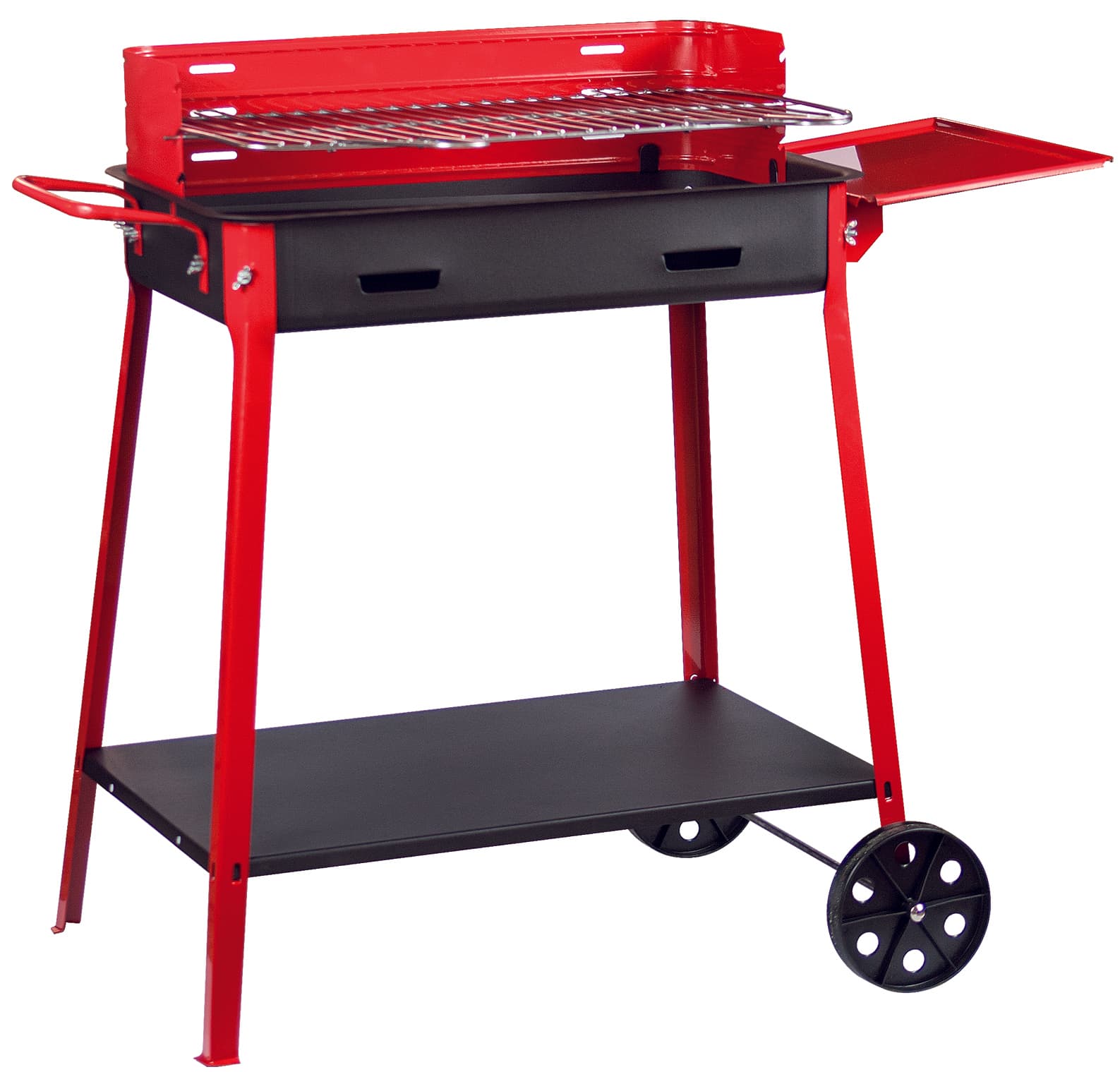 Barbecue con Ruote e Mensola Cm 60 x 40X85 H - 2