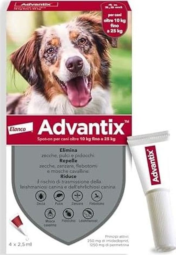 Antiparassitario Advantix (4 Pipette) per Cani 10÷25 kg Bayer - 2