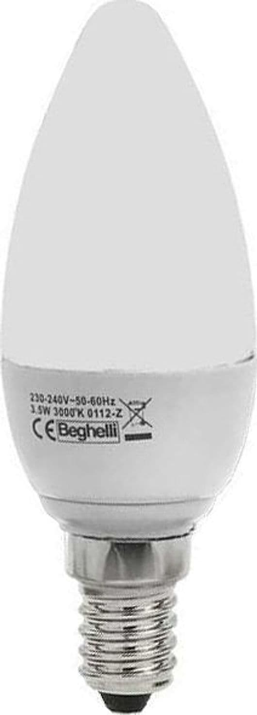 Lampada a LED Oliva E14 Luce Calda 3 5 W 10 Pezzi Beghelli