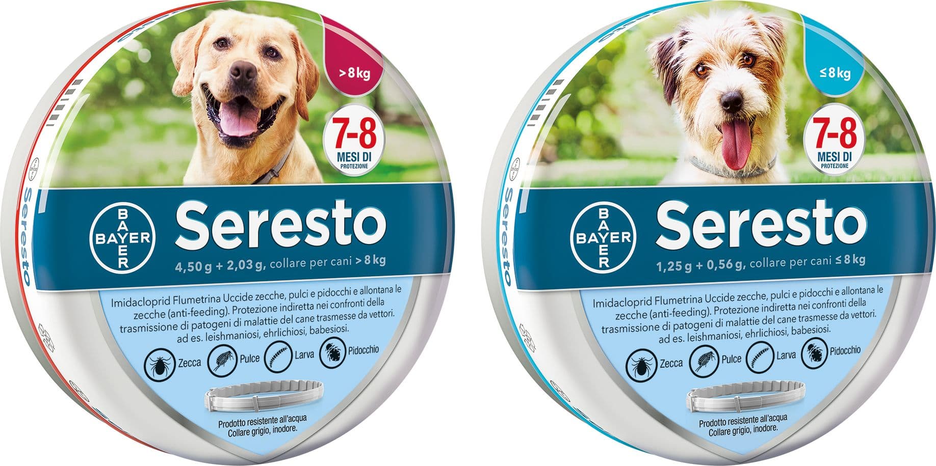 Colore Lare Antiparassitario Seresto per Cani Oltre Kg 8 cm 70 Bayer - 2