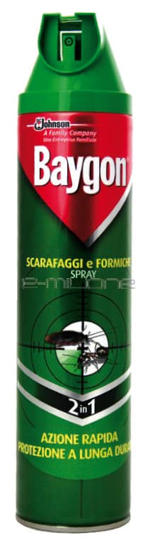Insetticida Spray Scarafaggi e Formiche Plus Ml. 400 12 Pezzi Baygon - 2