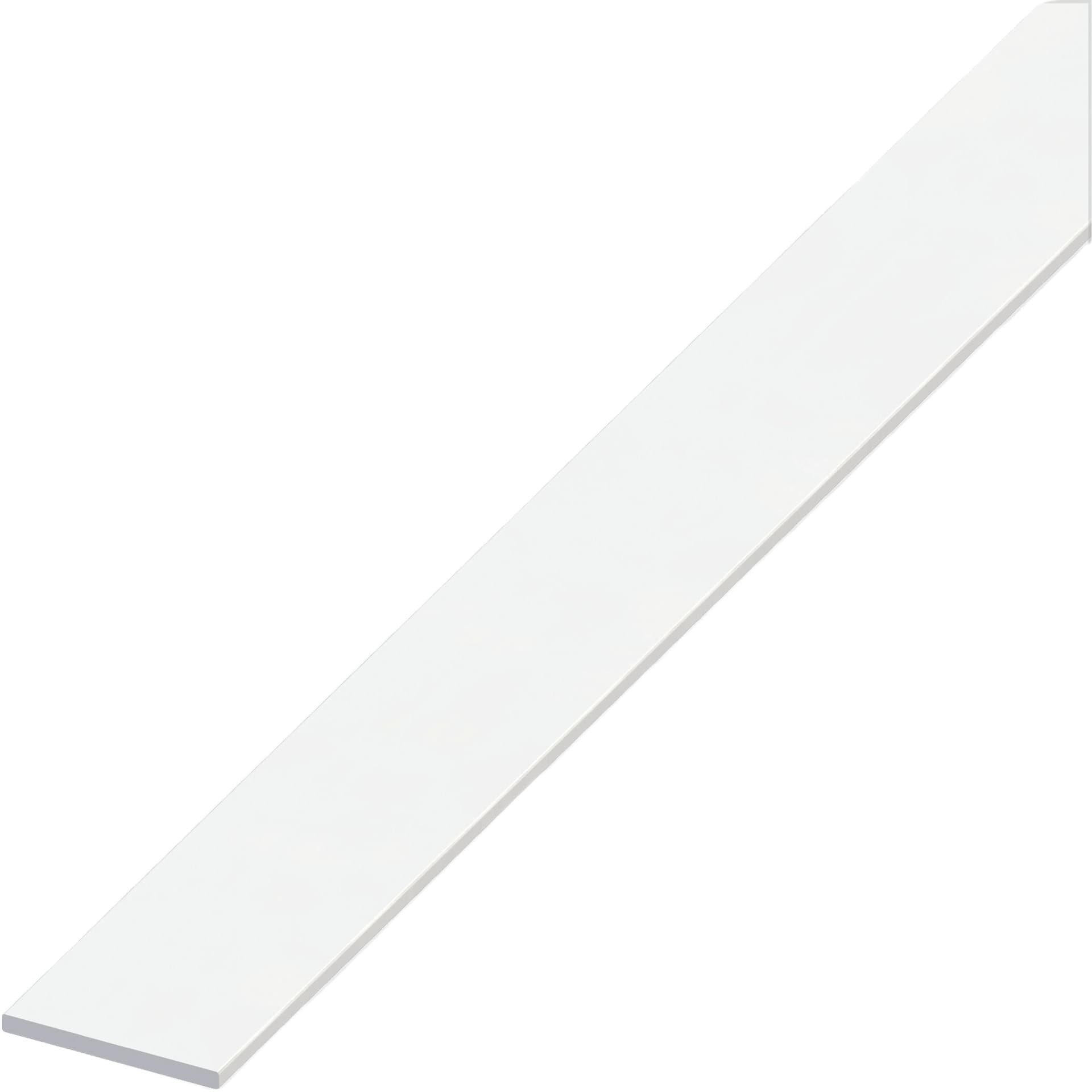 Profilo Barra Piatta Alluminio Bianco Mm 15 x 2 M 2 5 Pezzi Alfer - 2