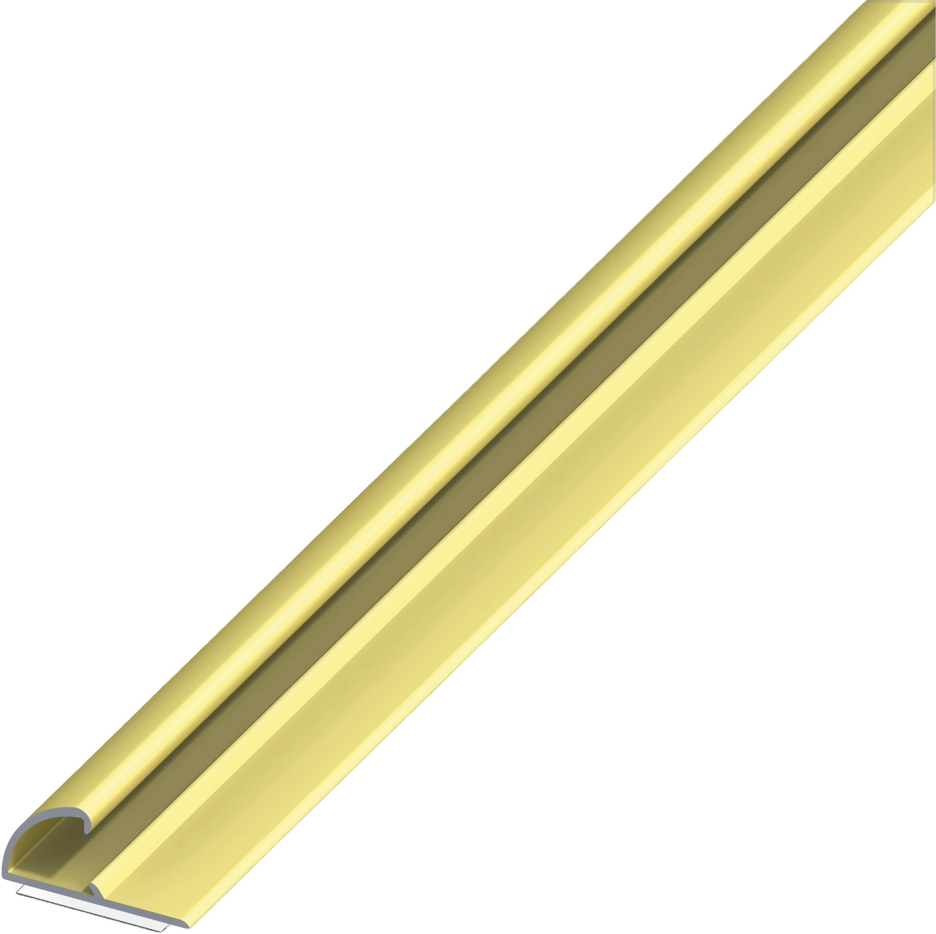 Profilo per Bordi Autoadesivo Alluminio Ottone Mm 26 x 13 M 1 5 Pezzi Alfer - 2