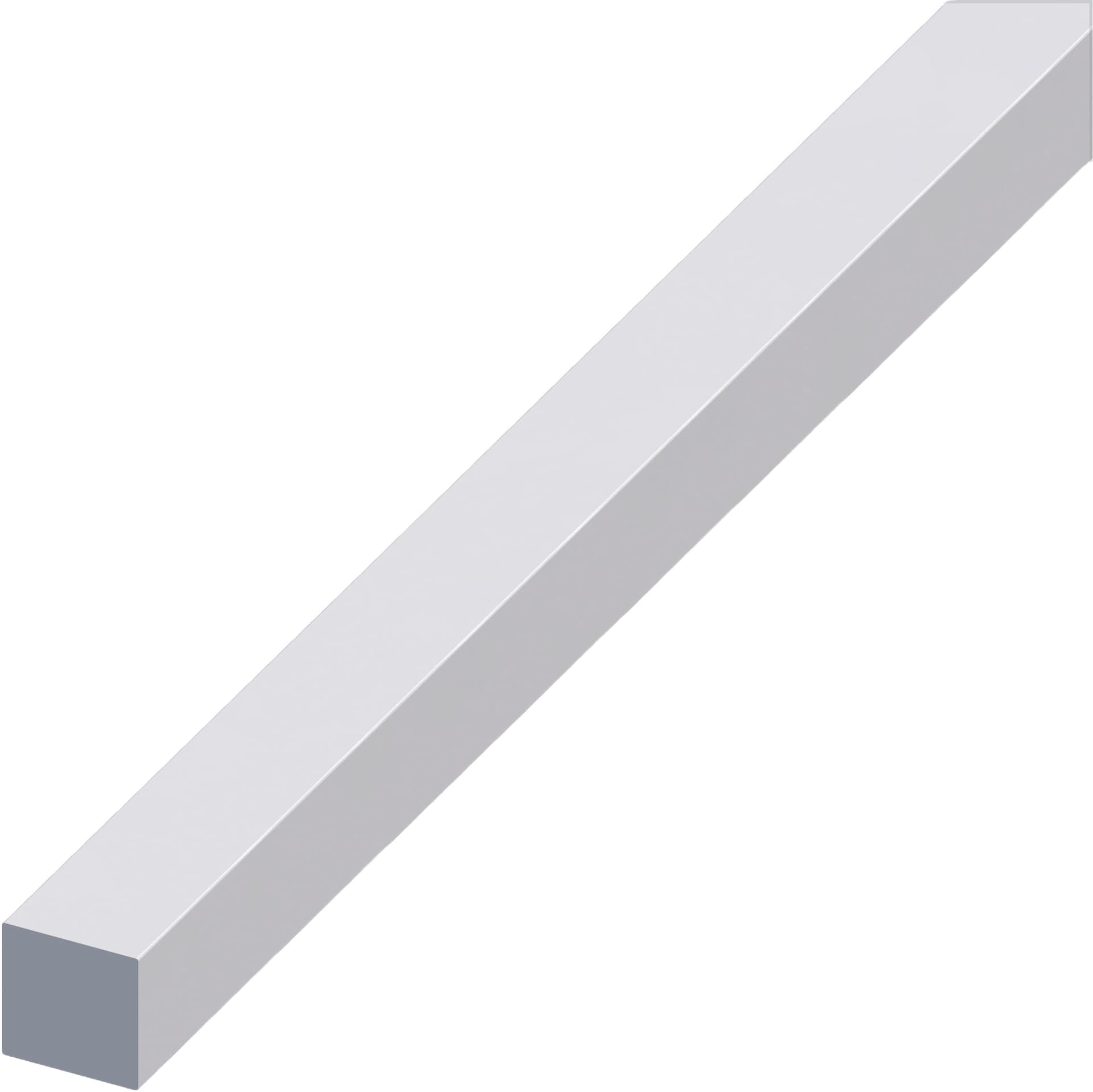 Profilo Barra Quadrata Alluminio Argento Satinato Mm 10 x 10 M 1 5 Pezzi - 2