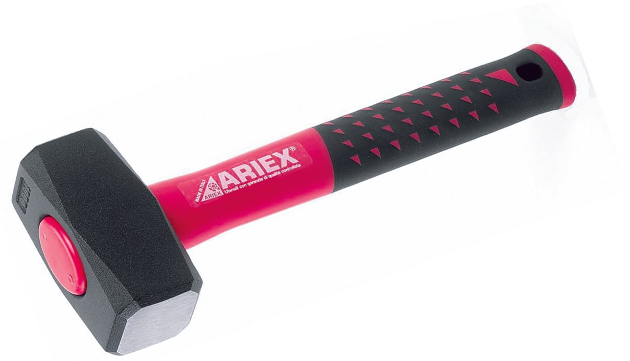 Mazzetta per Muratore Manico in Fibra di Vetro Double Grip Gr. 1.000 Ariex - 2