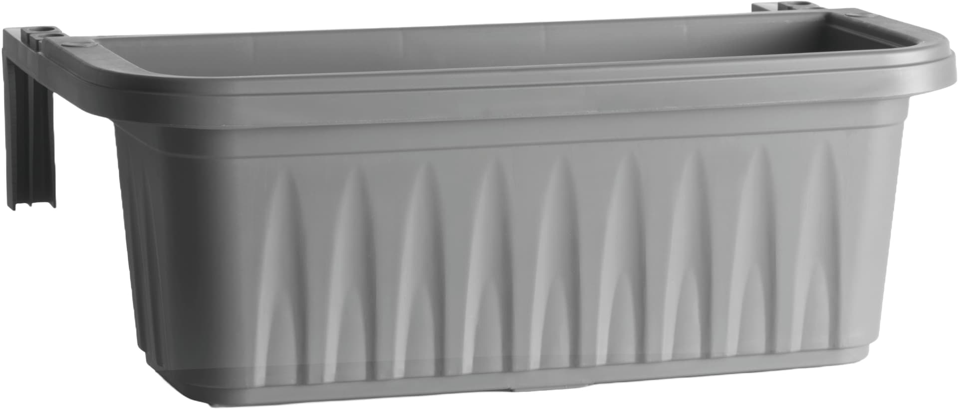 Fioriera Rettangolare Rondine Colore Grigio Cm 50 x 20X18 5 H Bama - 2