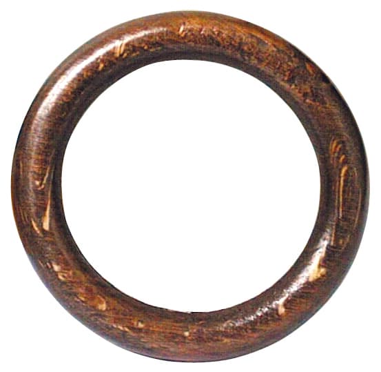 Anello per Scorritenda in Legno 100 Pezzi Colore Noce Ø Mm 70 - 2