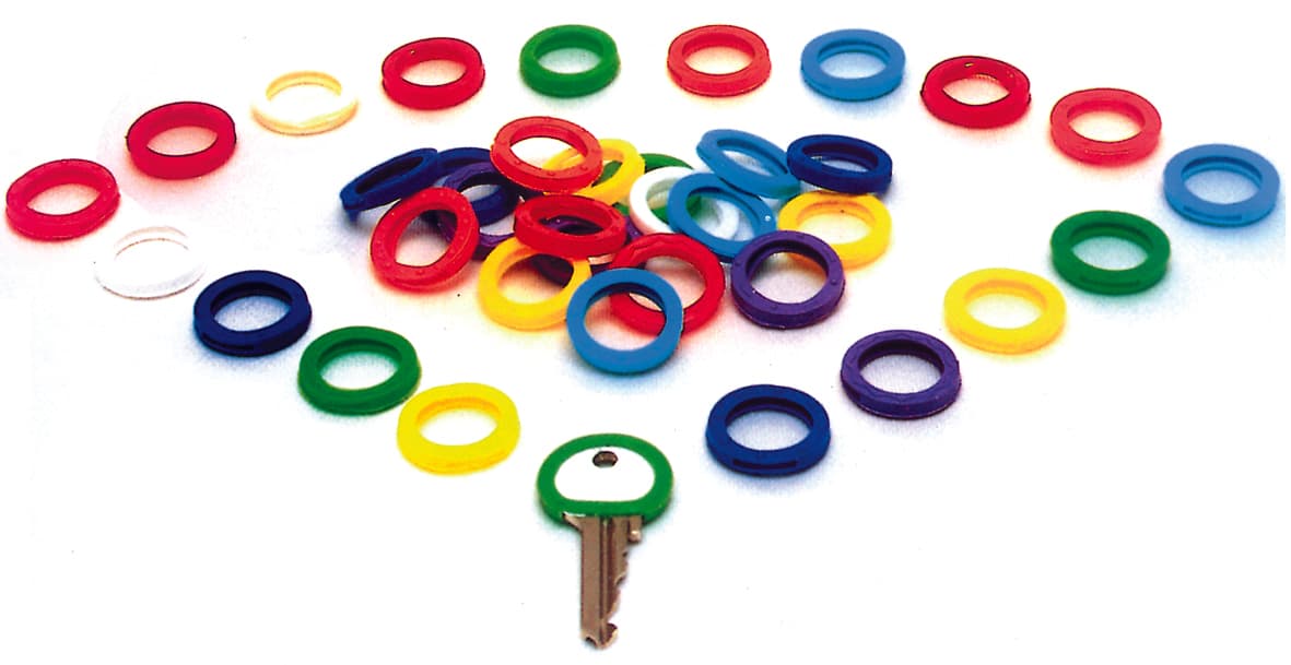 Anellino Segnachiave Copritesta 200 Pezzi. Colore Assortiti - 2
