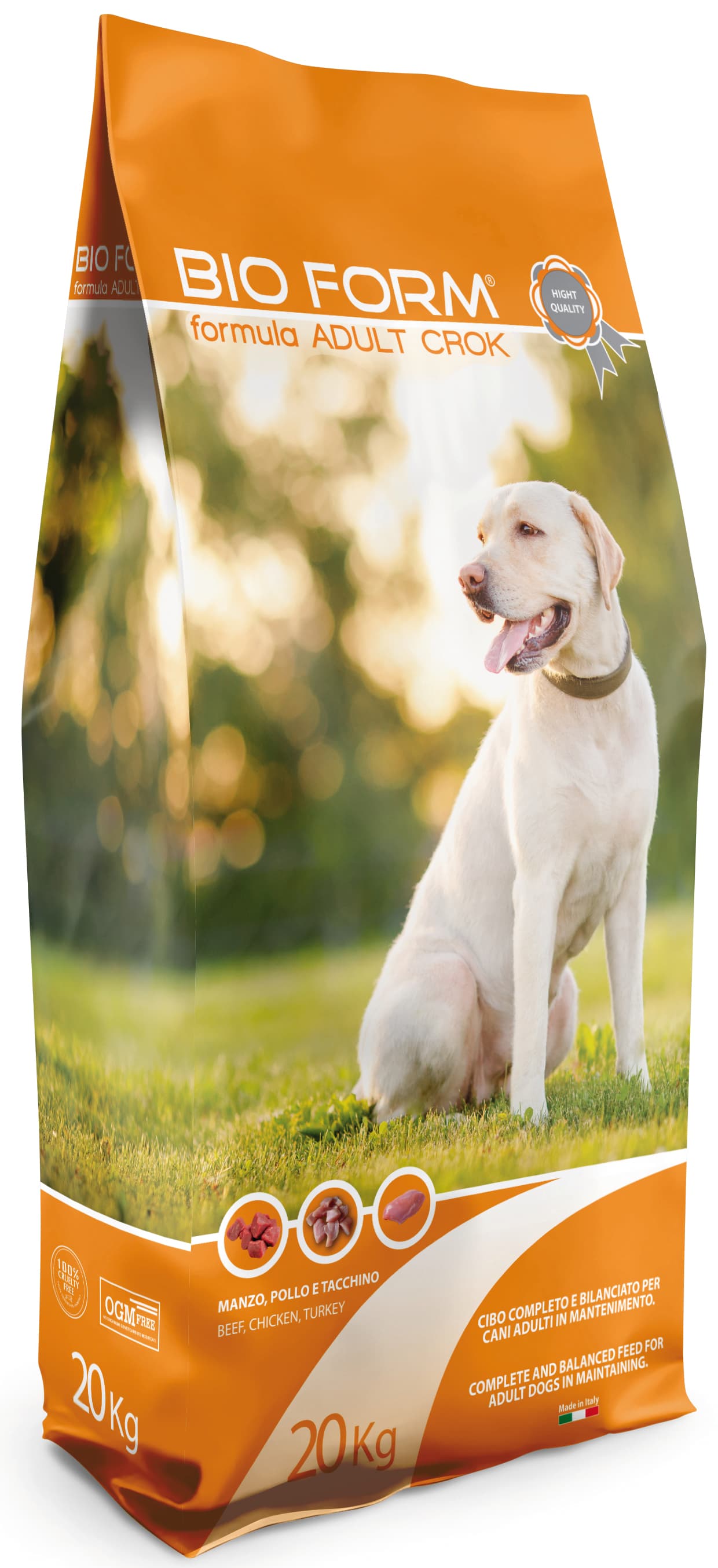 Crocchette per Cani Adulti Dog Adult Crok Proteine Grassi 24 10% Sacco Kg - 2