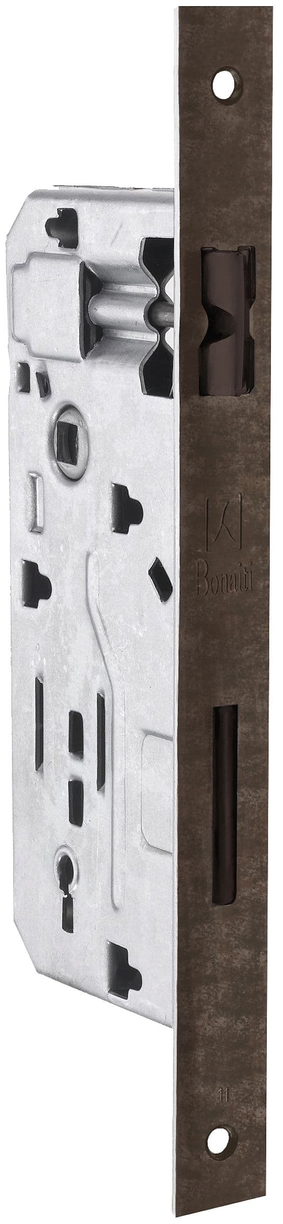 Serratura Legno Patent Inf. B Quadro Art. 040P Bronzato Verniciato E.40 – Bonaiti