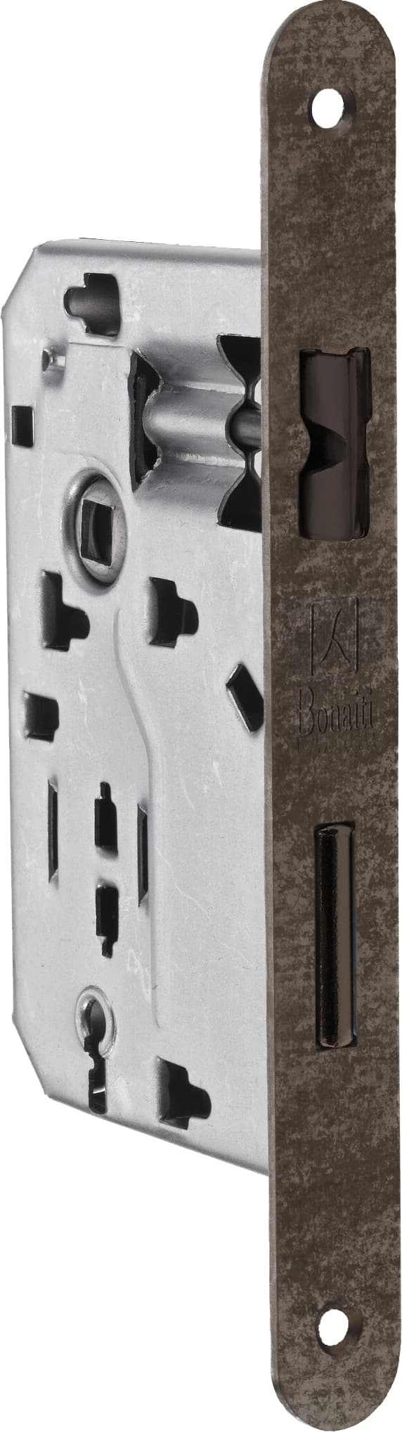 Serratura Legno Patent Inf. B Tondo Art. 042T Bronzato Verniciato E.50 - 2