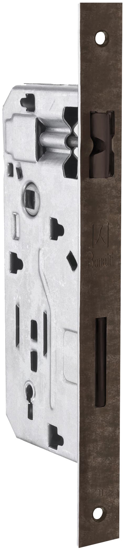 Serratura Legno Patent Inf. B Quadro Art. 040P Bronzato Verniciato E.50 - 2