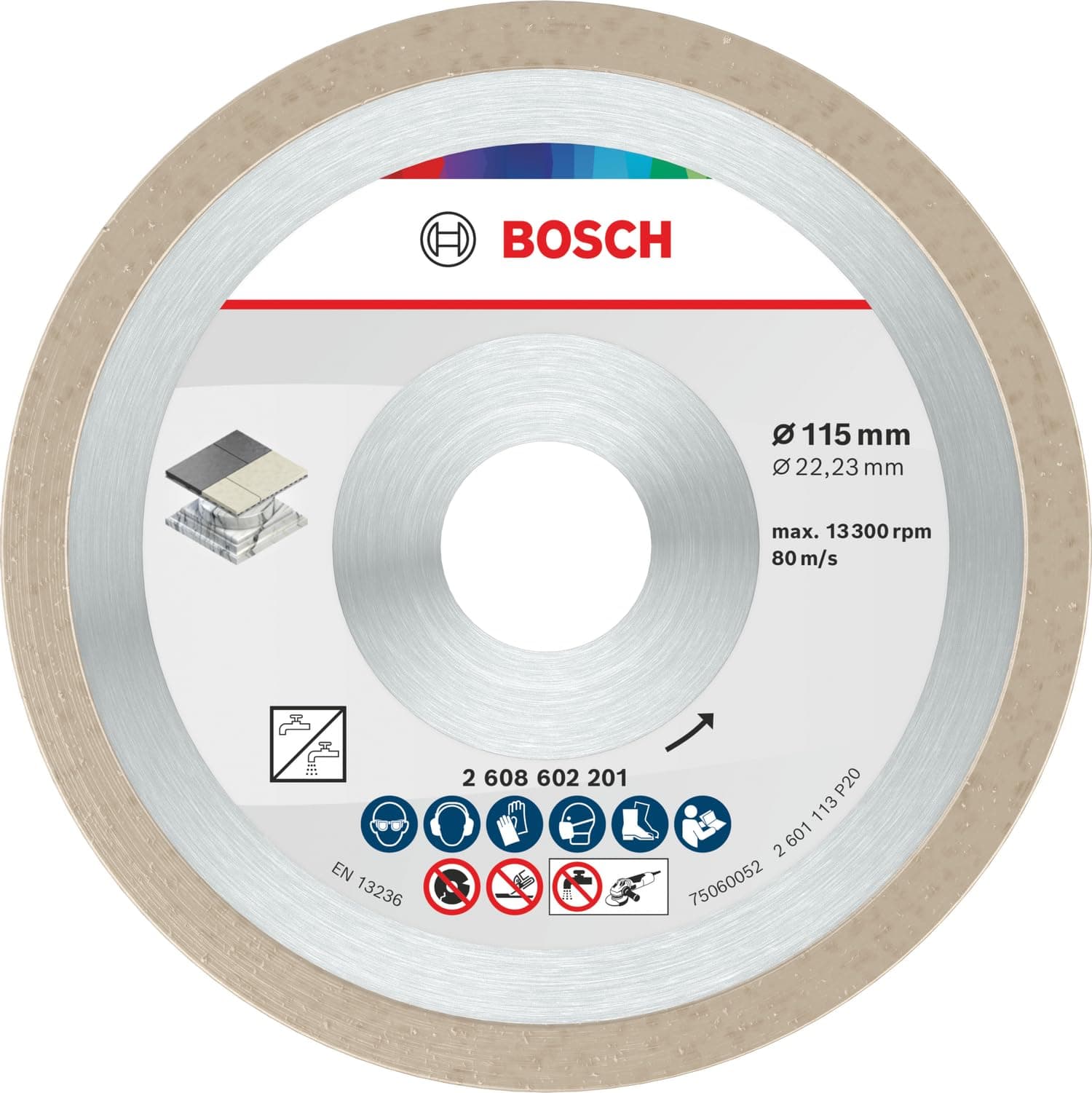 Disco Diamantato per Ceramica Ø Mm 115 Bosch