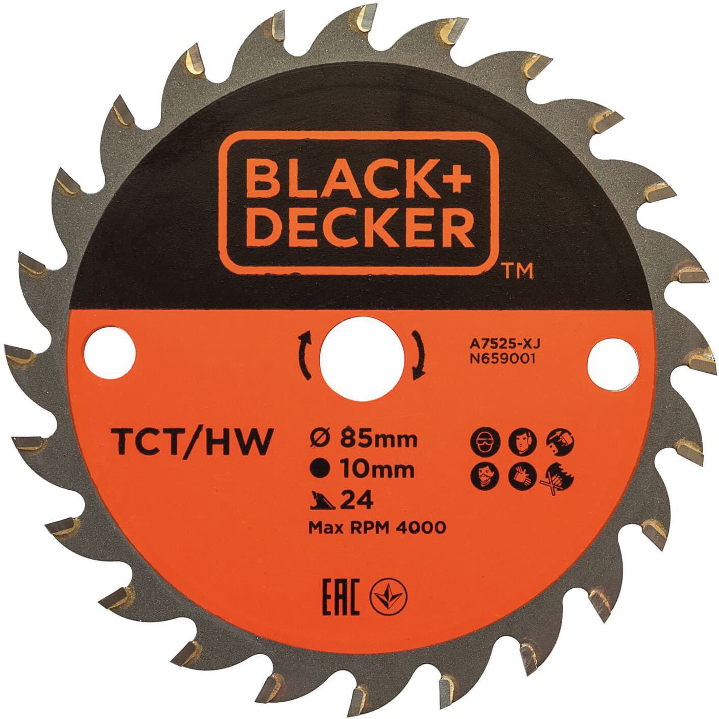 Lama Tct A7525 Xj per Mini Sega Circolare Ø Mm 85 24 Denti Legno - 2