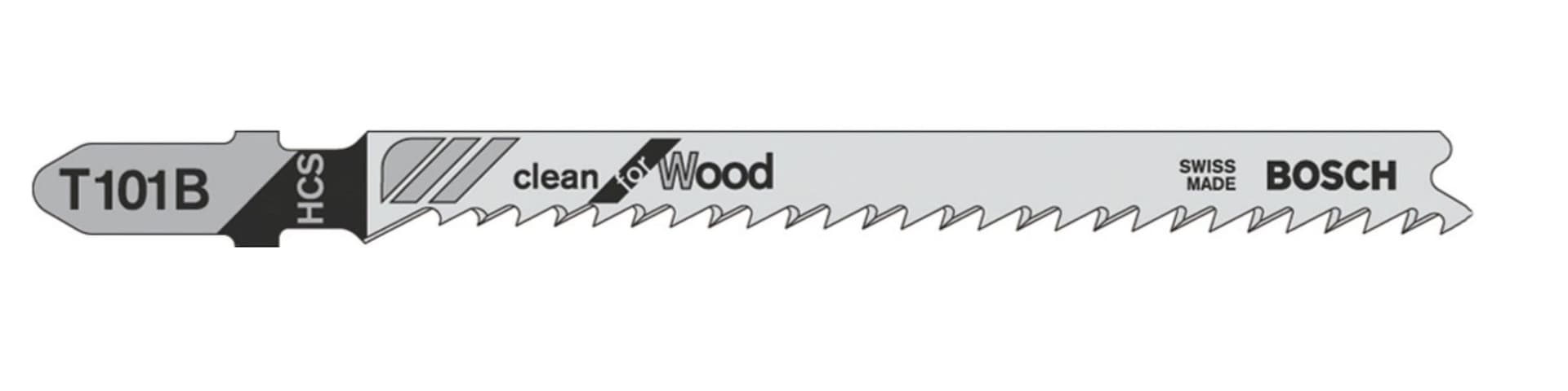 Lama per Legno T 101 B 5 Pezzi. Blister 5 Confezioni Bosch