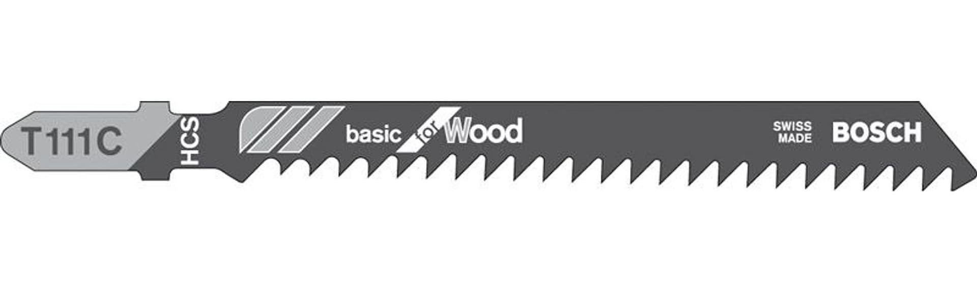 Lama per Legno T 111 C 5 Pezzi. Blister 5 Confezioni Bosch