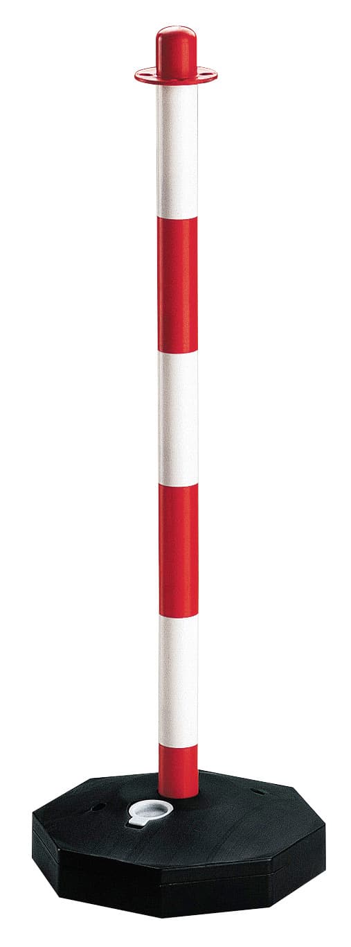 Colore Onnina Segnaletica Bianca Rosso con Base Riempibile H. Cm 90 10 - 2