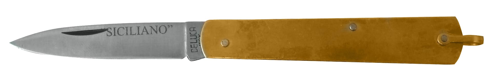 Colore Tello da Tasca Sfilato Manico in Ottone Cm 15 6 Pezzi - 2