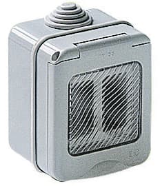 Contenitore da Esterno IP55 Colore Grigio 2 Posti 30 Pezzi - 2
