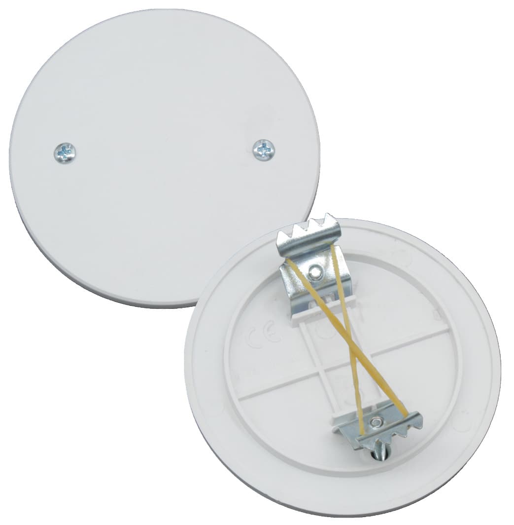 Coperchio con Graffe per Cassetta da Incasso Tonda Ø 65 mm 50 Pezzi - 2