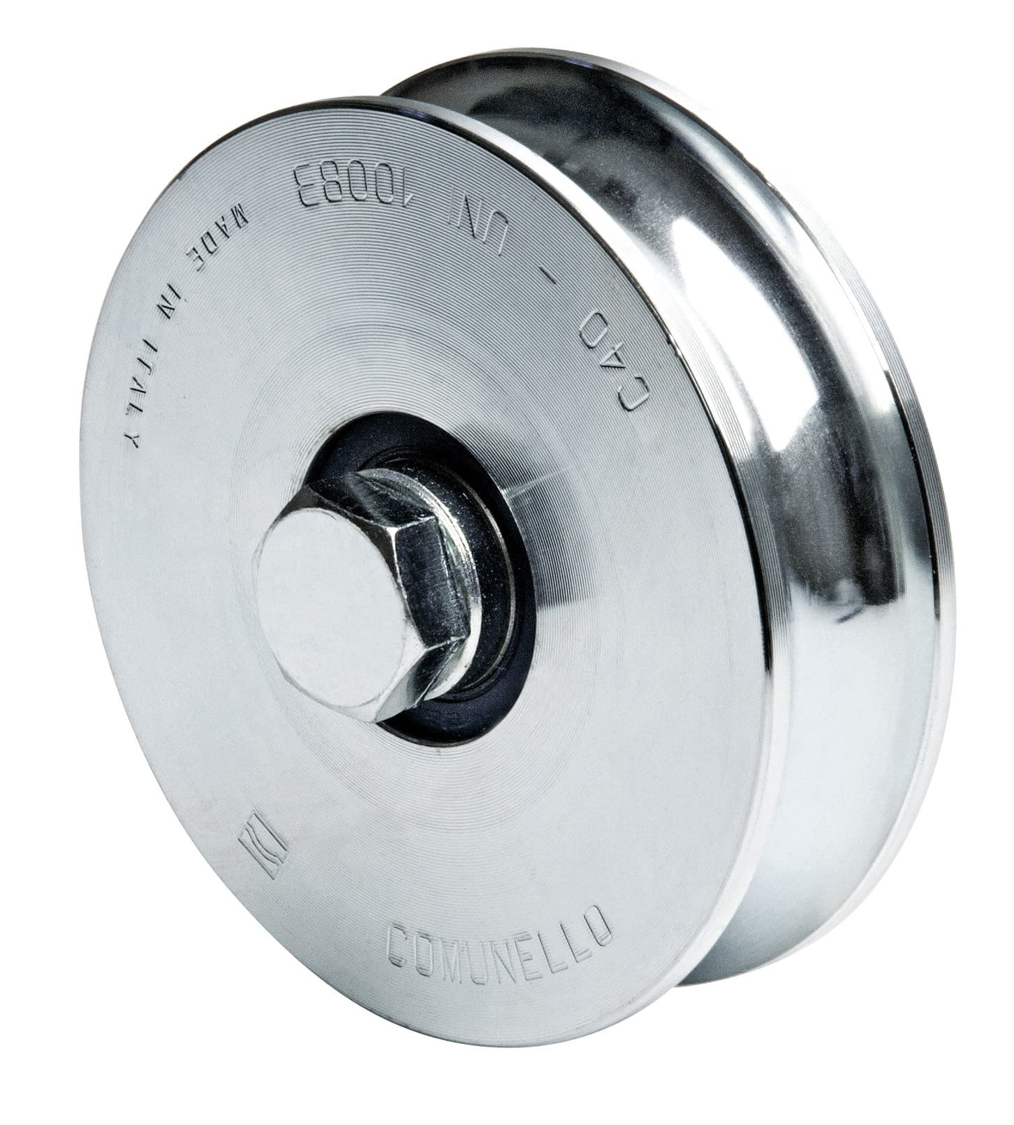 Ruota per Cancelli con Perno Gola U 1 Cuscinetto Art. 310 mm 80 x 22 10 - 2